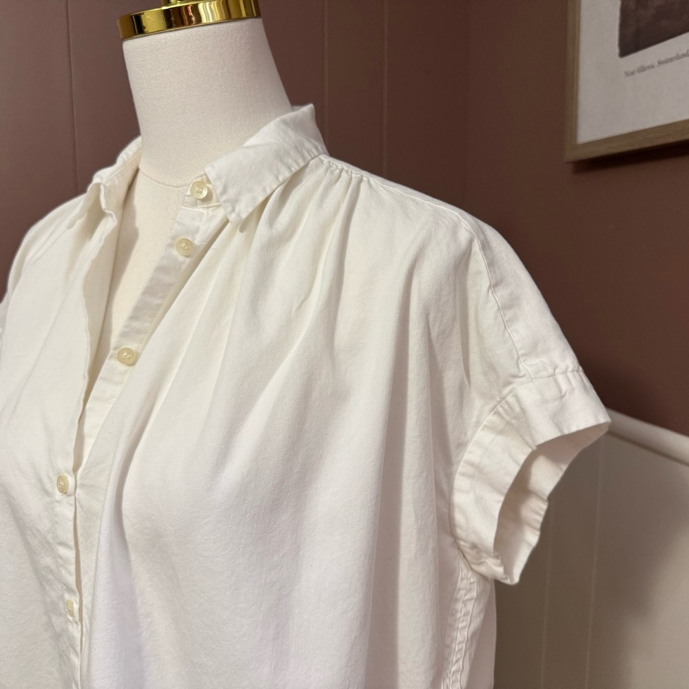 Madewell Central Button Down Oversized Shirt Blou… - image 7